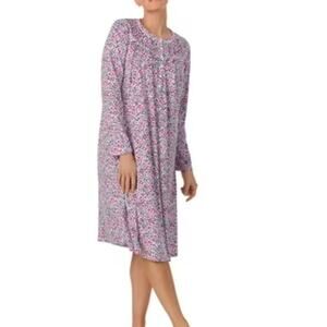 Aria Women’s Long Sleeve Strech Velour 44" Sleepwear GowIn Size